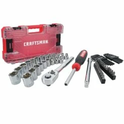 Alternative view of Top 10 🎉 Craftsman 3/8 in. drive Metric and SAE 6 Point Mechanic's Tool Set 63 pc. 🛒