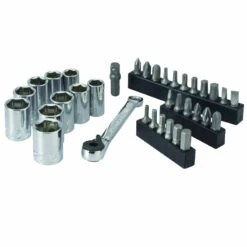 Brand new 🌟 Craftsman 1/4 in. drive Metric and SAE Right Angle Ratcheting Bit Driver Set 35 pc. 👏