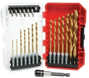 Hot Sale ✨ Craftsman Drill Bit Set/ Screwdriver Set 21-Piece Titanium (CMAM3211) ✨ 1 Hot Sale ✨ Craftsman Drill Bit Set/ Screwdriver Set 21-Piece Titanium (CMAM3211) ✨