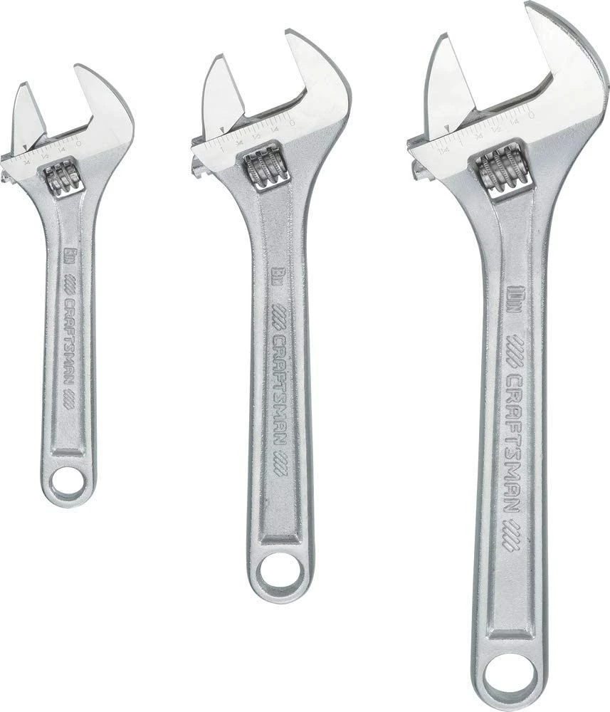 Budget π Craftsman Adjustable Wrench Set, 3-Piece (CMMT12001) π 1 Budget π Craftsman Adjustable Wrench Set, 3-Piece (CMMT12001) π