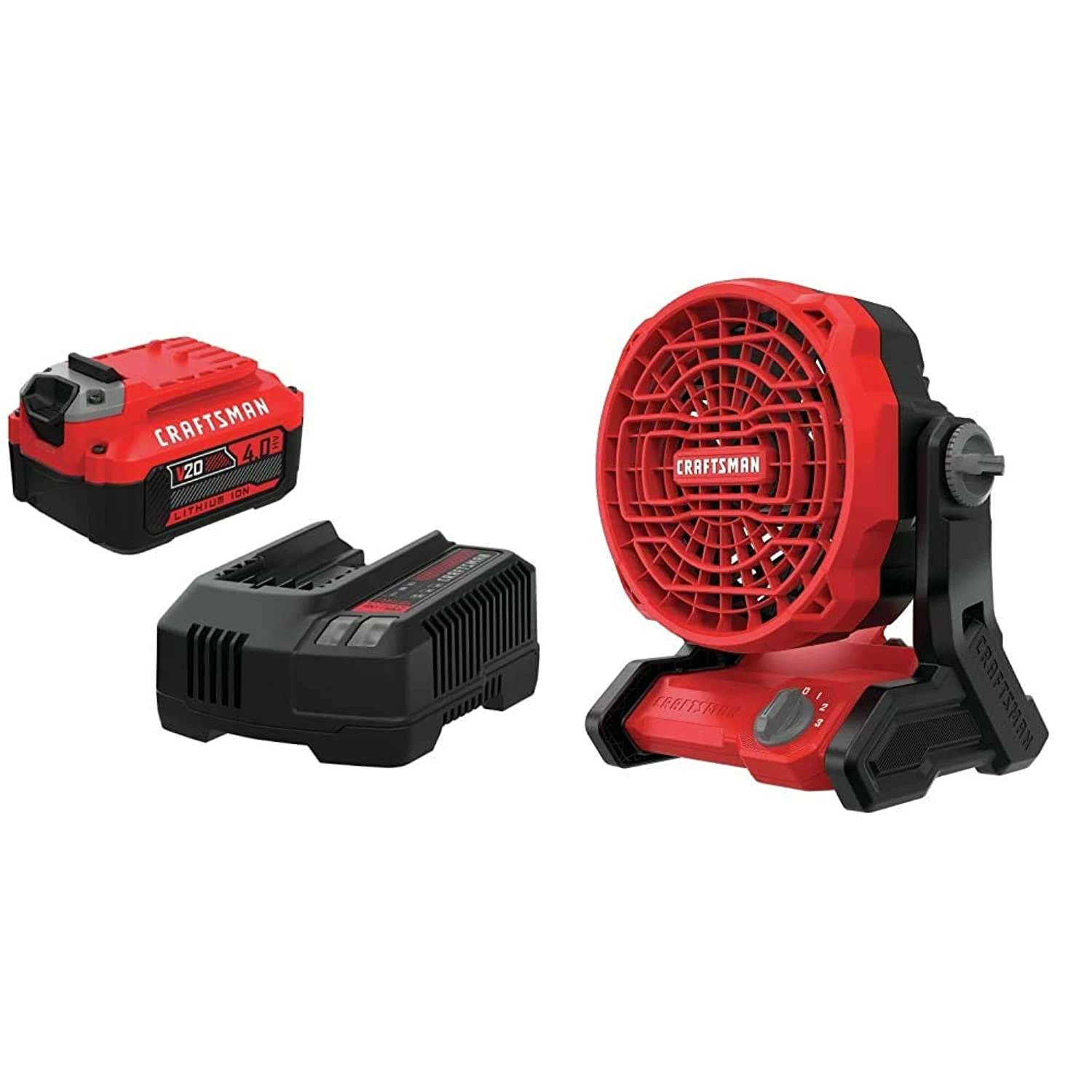Cheapest π₯ Craftsman V20 Max Cordless Fan With Battery Kit, Charger Included, 4.0-Ah (Cmce001B & Cmcb204-Ck) β 1 Cheapest π₯ Craftsman V20 Max Cordless Fan With Battery Kit, Charger Included, 4.0-Ah (Cmce001B & Cmcb204-Ck) β