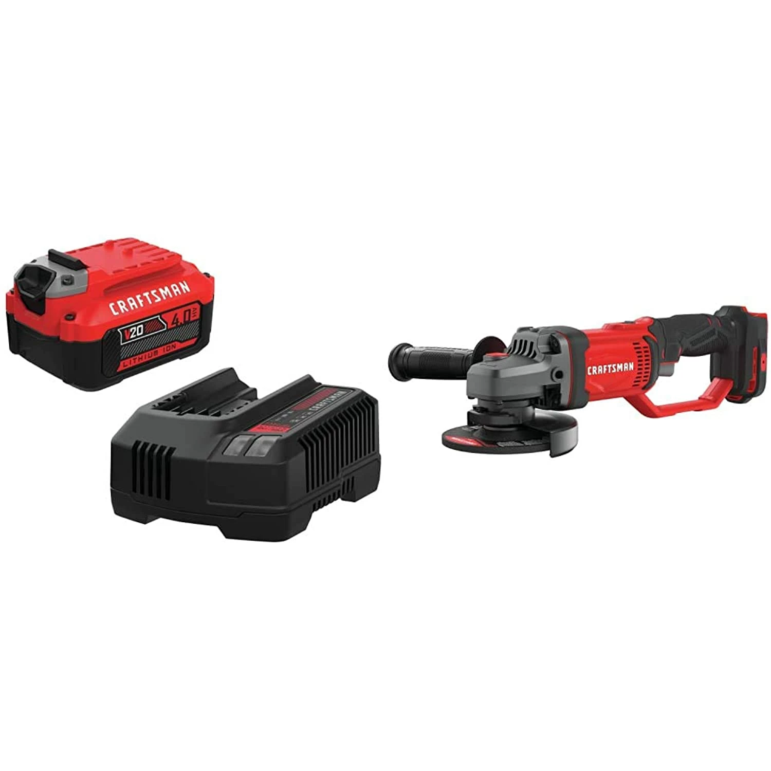 Best Sale β Craftsman V20 Angle Grinder, Small, 4-1/2-Inch With Battery Kit, Charger Included, 4.0-Ah (Cmcg400B & Cmcb204-Ck) π 1 Best Sale β Craftsman V20 Angle Grinder, Small, 4-1/2-Inch With Battery Kit, Charger Included, 4.0-Ah (Cmcg400B & Cmcb204-Ck) π