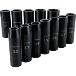 Alternative view of Deals ⭐ Craftsman Impact Socket Set, Metric, 1/2-Inch, 12-Piece (Cmmt15887) 💯