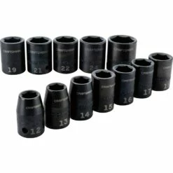 Outlet 👍 Craftsman Impact Socket Set, Metric, 1/2-Inch, 12-Piece (Cmmt15885) 👍
