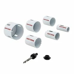 Outlet 🔥 Craftsman Hole Saw Kit, Bi-Metal Set, 7-Piece (Cmah1Set7) 👏