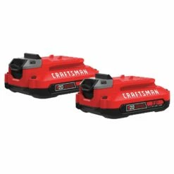 Top 10 β€οΈ Craftsman V20 Lithium Ion Battery, 2.0-Amp Hour, 2 Pack (Cmcb202-2) π