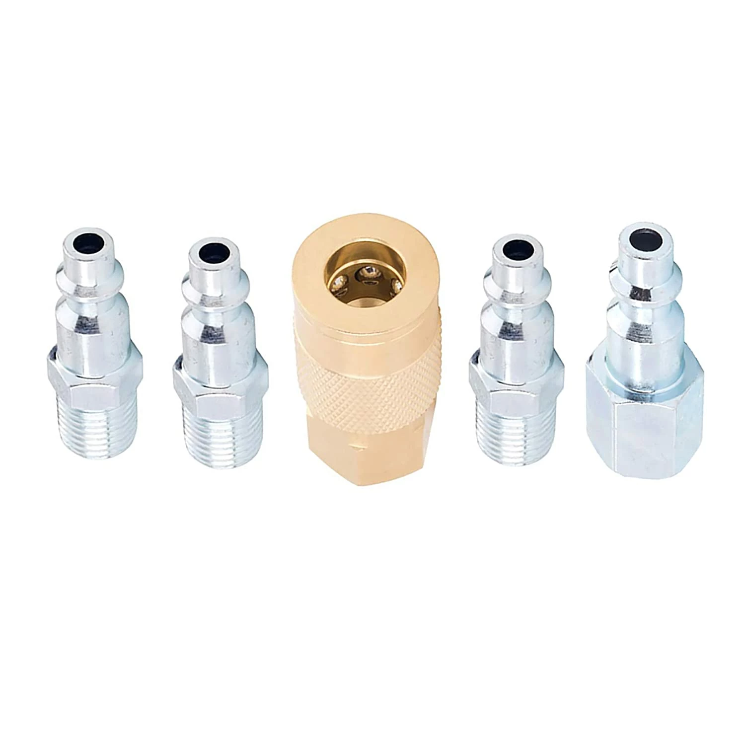Promo 🥰 Craftsman Cmxztsg1001Nb 5-Piece 1/4-Inch Npt Industrial Coupler/Plug Kit, Brass And Steel ❤️ 3 Promo 🥰 Craftsman Cmxztsg1001Nb 5-Piece 1/4-Inch Npt Industrial Coupler/Plug Kit, Brass And Steel ❤️ - Image 3