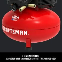 Coupon β¨ Craftsman Air Compressor, 6 Gallon, Pancake, Oil-Free With 13 Piece Accessory Kit (Cmec6150K) π€© 7 Coupon β¨ Craftsman Air Compressor, 6 Gallon, Pancake, Oil-Free With 13 Piece Accessory Kit (Cmec6150K) π€© -Craftsman Tools Sales 61XrFGS1pbL.US1500