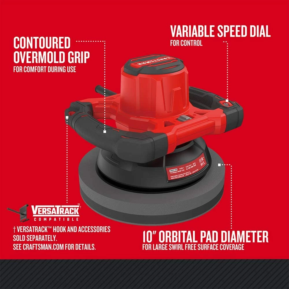 Top 10 π Craftsman Polisher, Corded, 10-Inch (CMEE100) 𧨠5 Top 10 π Craftsman Polisher, Corded, 10-Inch (CMEE100) 𧨠- Image 5