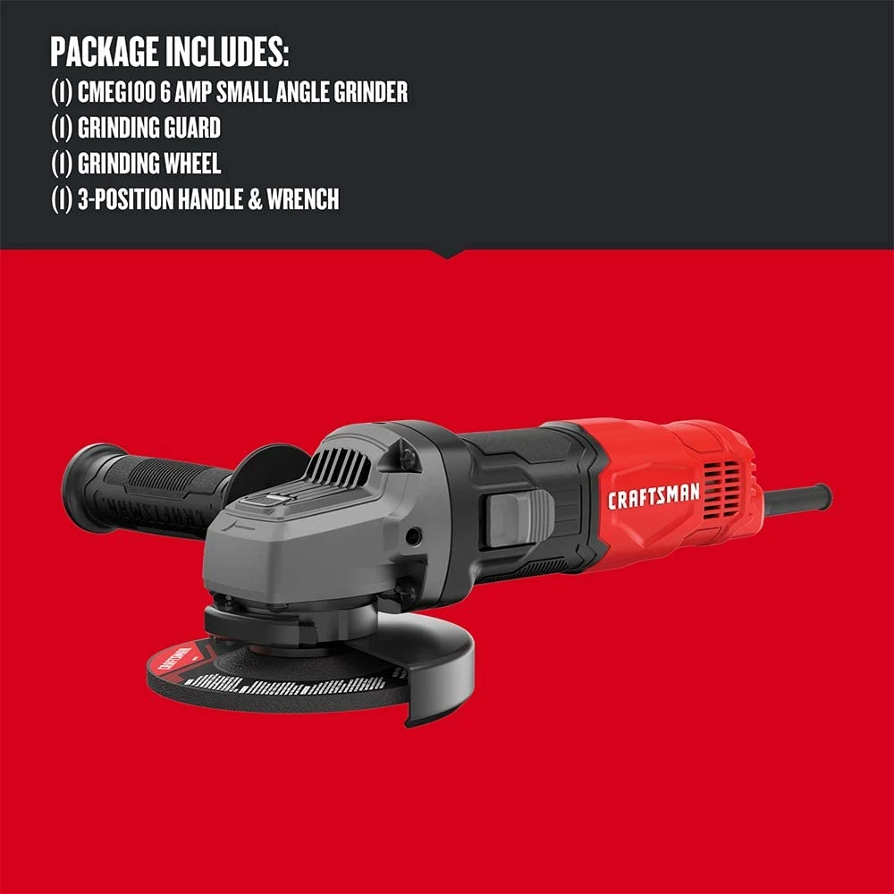 Cheapest ⌛ Craftsman Small Angle Grinder Tool 4-1/2-Inch, 6-Amp (CMEG100) ✨ 5 Cheapest ⌛ Craftsman Small Angle Grinder Tool 4-1/2-Inch, 6-Amp (CMEG100) ✨ - Image 5