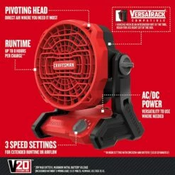 Cheapest π₯ Craftsman V20 Max Cordless Fan With Battery Kit, Charger Included, 4.0-Ah (Cmce001B & Cmcb204-Ck) β 9 Cheapest π₯ Craftsman V20 Max Cordless Fan With Battery Kit, Charger Included, 4.0-Ah (Cmce001B & Cmcb204-Ck) β -Craftsman Tools Sales 71HIh2ra6NS.US1500