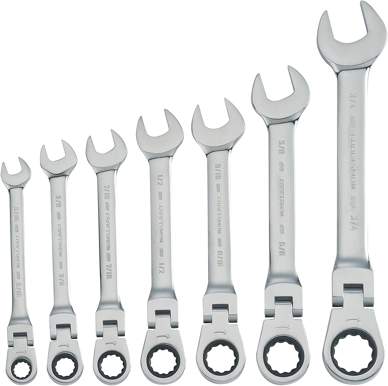 Wholesale ⭐ Craftsman CMMT87010 7-Piece SAE Flex Reversible Ratchet Set ❤️ 1 Wholesale ⭐ Craftsman CMMT87010 7-Piece SAE Flex Reversible Ratchet Set ❤️