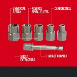 Hot Sale 😍 Craftsman Screw Extractor, 6-Piece Set (Cmat136) 😀 -Craftsman Tools Sales 71p5DPDr7fS.US1500
