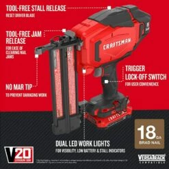 Best Pirce π Craftsman V20 Cordless Brad Nailer Kit, 18Ga (Cmcn618C1) βοΈ 9 Best Pirce π Craftsman V20 Cordless Brad Nailer Kit, 18Ga (Cmcn618C1) βοΈ -Craftsman Tools Sales 71u3e1KLu1L.US1500