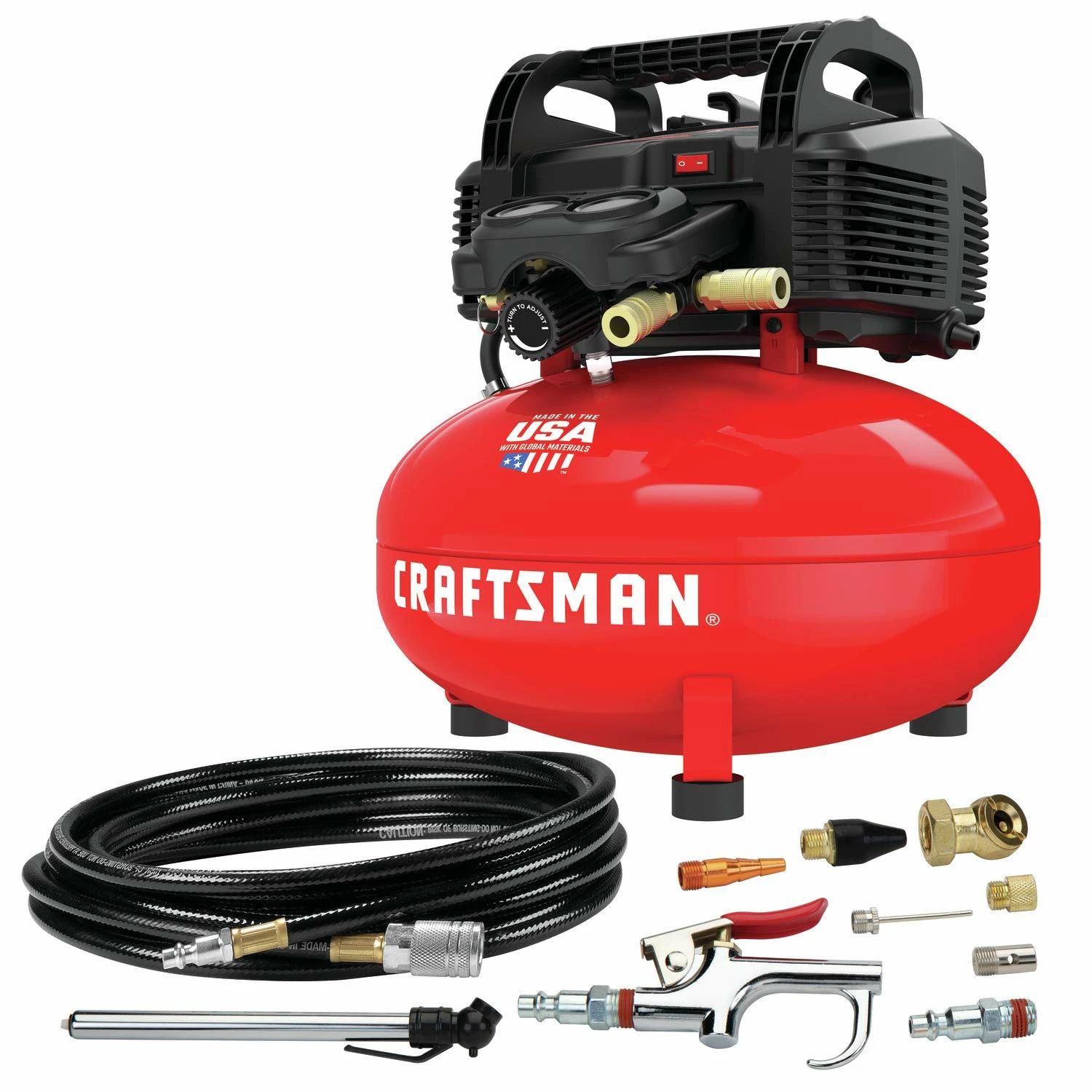 Coupon β¨ Craftsman Air Compressor, 6 Gallon, Pancake, Oil-Free With 13 Piece Accessory Kit (Cmec6150K) π€© 1 Coupon β¨ Craftsman Air Compressor, 6 Gallon, Pancake, Oil-Free With 13 Piece Accessory Kit (Cmec6150K) π€©