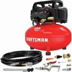 Buy π₯ Craftsman Air Compressor, 6 Gallon, Pancake, Oil-Free with 13 Piece Accessory Kit (CMEC6150K) π
