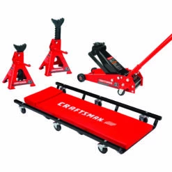 Flash Sale 🛒 Craftsman Manual 3 ton Automotive Floor Jack Set ⭐