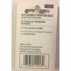 Alternative view of Flash Sale 🌟 Craftsman Replacement Krypton Bulb 1 Pk For Craftsman Worklight C3 19.2 Volt ⌛