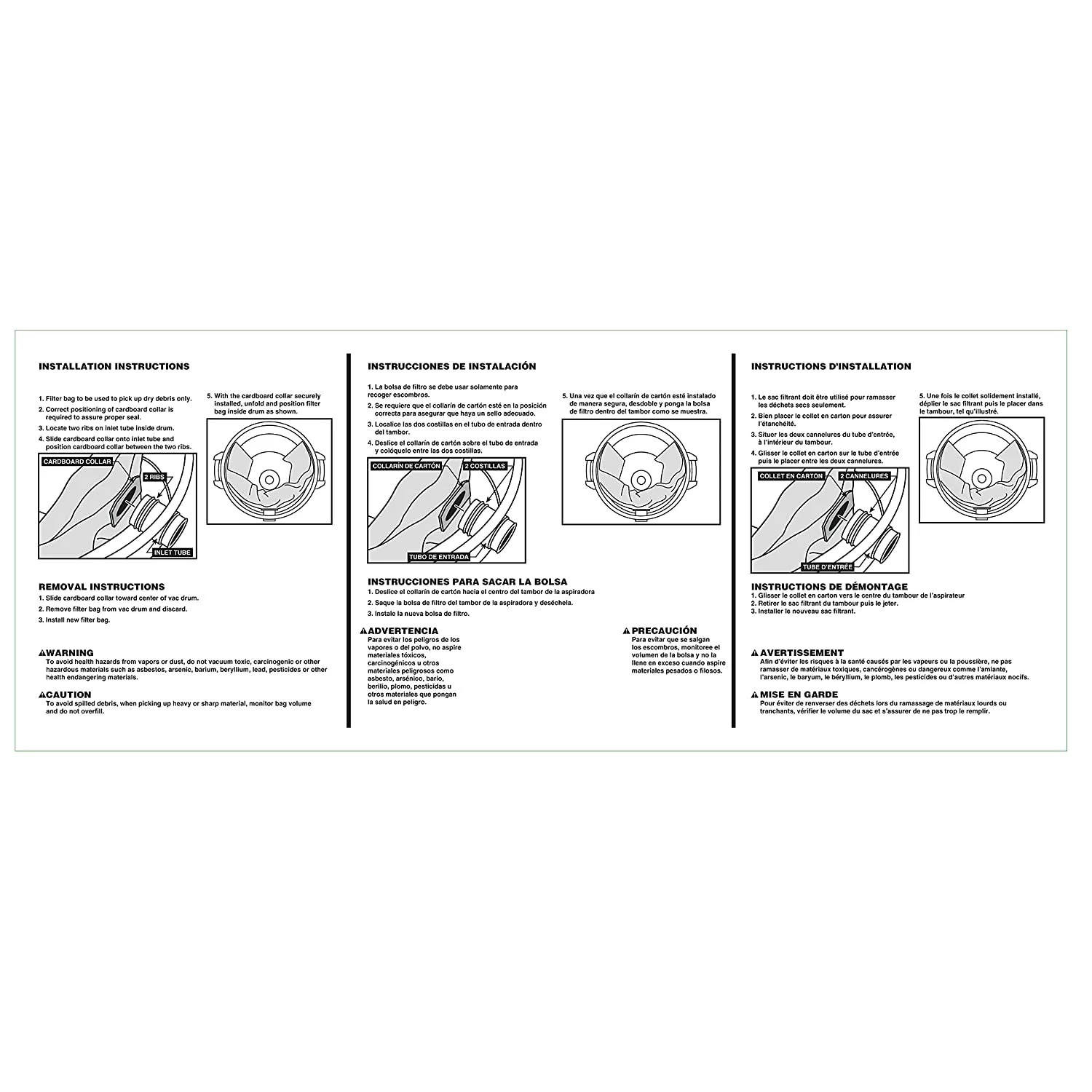 Best Pirce π Craftsman Cmxzvbe38749 General Purpose Wet/Dry Shop Vacuum Dust Collection Bags For 16 And 20 Gallon Shop Vacuums, 3-Pack βοΈ 4 Best Pirce π Craftsman Cmxzvbe38749 General Purpose Wet/Dry Shop Vacuum Dust Collection Bags For 16 And 20 Gallon Shop Vacuums, 3-Pack βοΈ - Image 4
