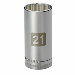 Deals 🥰 Craftsman 21mm 3/8" Drive 12 pt. Easy-To-Read Deep Socket ❤️