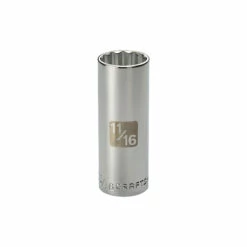 Outlet ❤️ Craftsman 11/16 in. Easy-to-Read Socket 12 pt. Deep Metric 3/8 in. drive 🔔