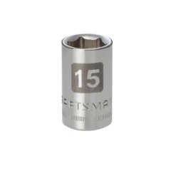 Promo ⭐ Craftsman 15mm 1/2" Drive Easy-To-Read STD Socket ✔️