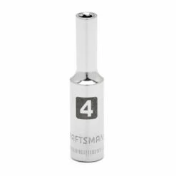 Cheapest ⌛ Craftsman 4mm Easy-To-Read 1/4" Drive Deep Depth Socket ⭐