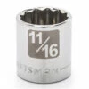 Coupon 🌟 Craftsman 11/16" x 3/8" Drive 12 pt. Easy-To-Read Socket 😍