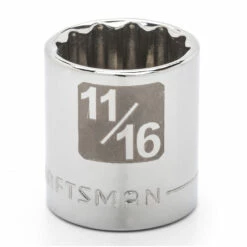 Coupon 🌟 Craftsman 11/16" x 3/8" Drive 12 pt. Easy-To-Read Socket 😍