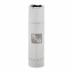 Discount 🤩 Craftsman 9/16" 1/2" Drive 6 pt. Easy-To-Read Deep Socket ⭐