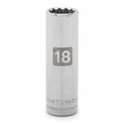 Cheapest ✨ Craftsman 18mm 12 pt. Deep 1/2 in. Drive Easy-To-Read Socket ✔️