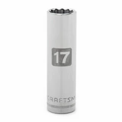 Best Pirce ✔️ Craftsman 17mm 12 pt. Deep 1/2 in. Drive Easy-To-Read Socket ❤️