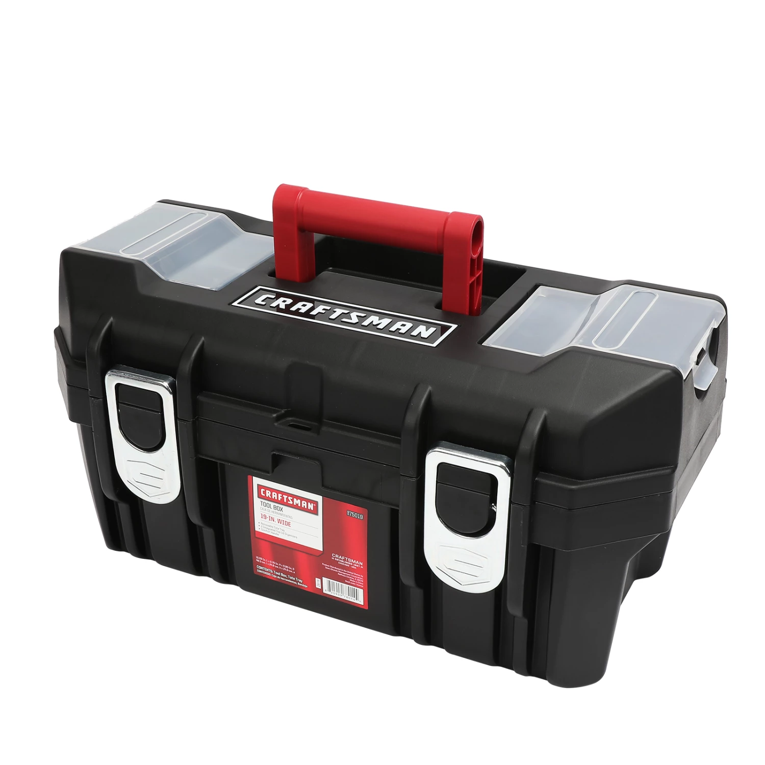 Wholesale ⌛ Craftsman 19-in ✨ Toolbox with Tray - Black/Red ❤️ 1 Wholesale ⌛ Craftsman 19-in ✨ Toolbox with Tray - Black/Red ❤️