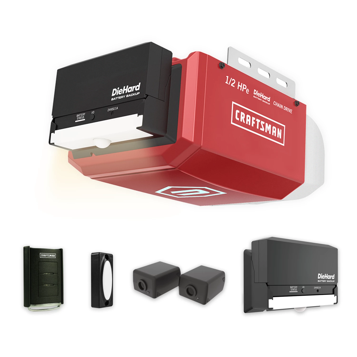 Best reviews of π Craftsman 1/2 HP Chain Drive Garage Door Opener with Battery Backup π 1 Best reviews of π Craftsman 1/2 HP Chain Drive Garage Door Opener with Battery Backup π