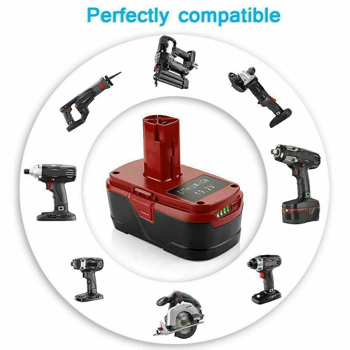 Buy π Craftsman 4PCS 19.2Volt PP2030 For Craftsman C3 5.0Ah Lithium-Ion Battery 11375 130279005 π 3 Buy π Craftsman 4PCS 19.2Volt PP2030 For Craftsman C3 5.0Ah Lithium-Ion Battery 11375 130279005 π - Image 3