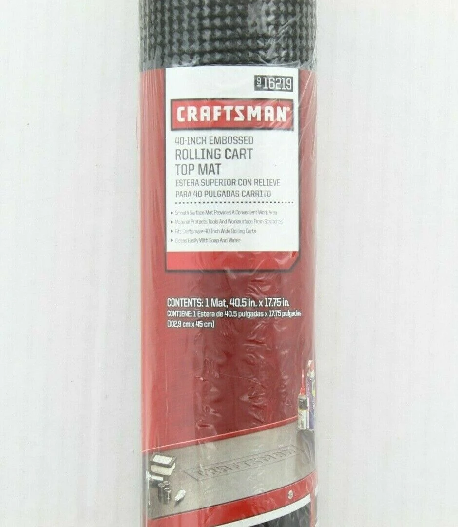 Flash Sale π€© Craftsman Rolling Tool Cart Top Mat Embossed, 40" X 17.75", 16219 βοΈ 2 Flash Sale π€© Craftsman Rolling Tool Cart Top Mat Embossed, 40" X 17.75", 16219 βοΈ - Image 2