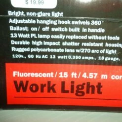 Promo ⭐ Craftsman NEW Craftsman Fluorescent Work Light 13 Watt 15 Ft 18/2 Cord 48954 ⌛ -Craftsman Tools Sales s l1600 24