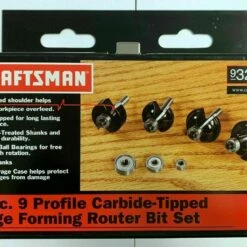 Top 10 π CRAFTSMAN 32124 4PC 9 Profile Carbide Tipped Edge Forming Router Bit Set β€οΈ