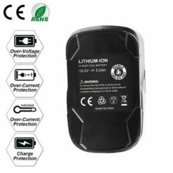 Alternative view of Top 10 🤩 Factory outlet for craftsman 2pack 5.0Ah 19.2V For Craftsman Lithium Battery C3 XCP 130279005 1323903 130211004 ❤️