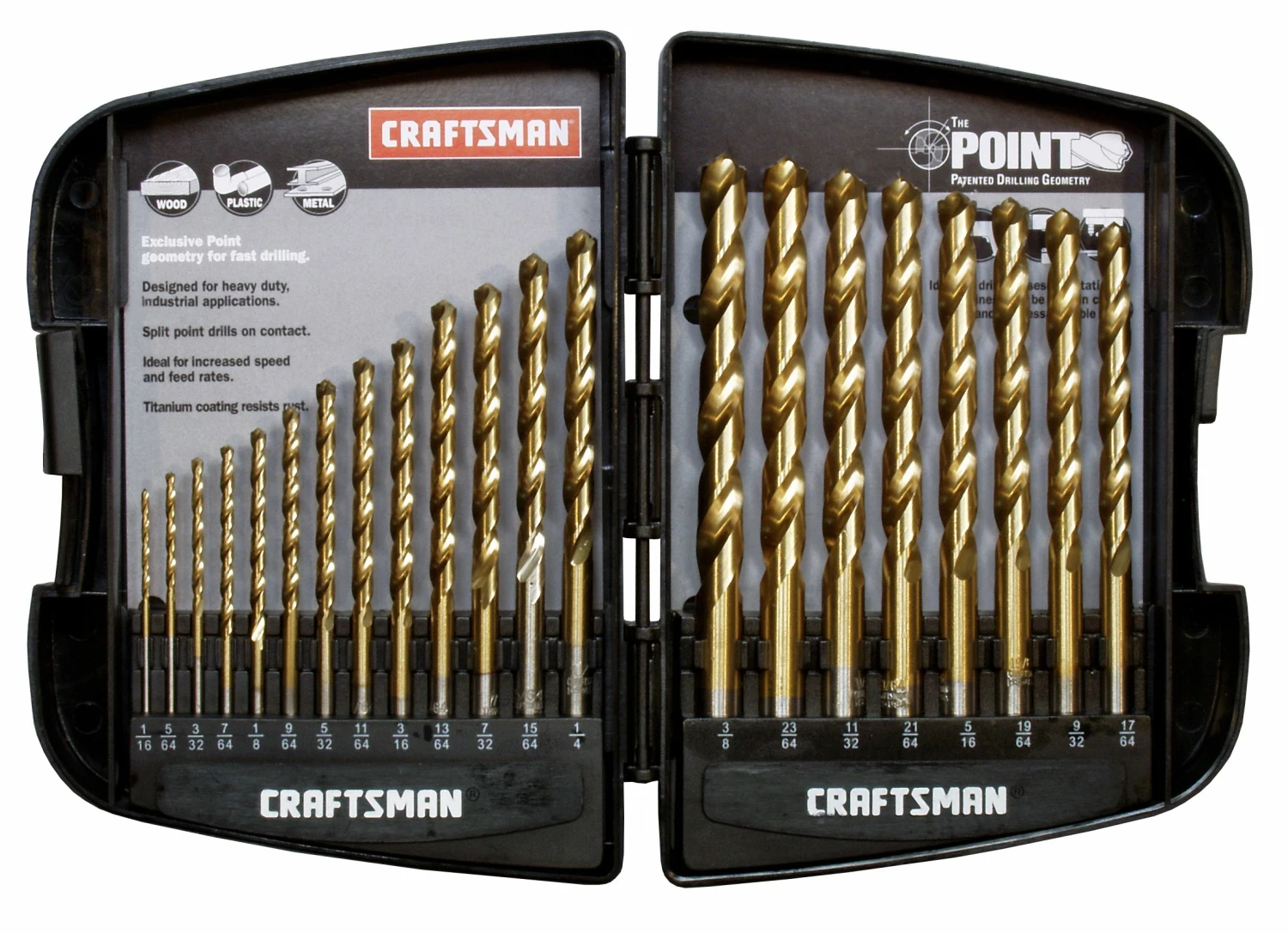 Flash Sale π Craftsman 21 pc. Titanium Coated Drill Bit Set π 1 Flash Sale π Craftsman 21 pc. Titanium Coated Drill Bit Set π